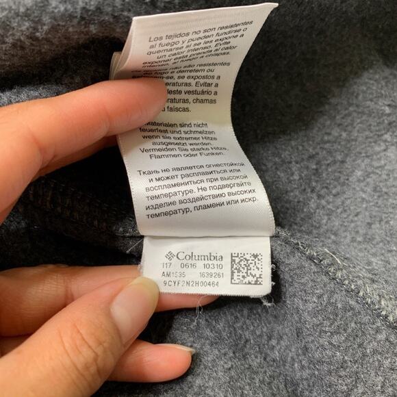 Columbia Vest Men L Large Grizzly Steens Mountain Fleece Full Zip Hiking Walking - Picture 9 of 13